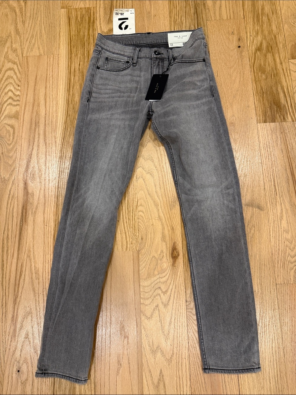 rag & bone Men's Slim Grey Denim Jeans